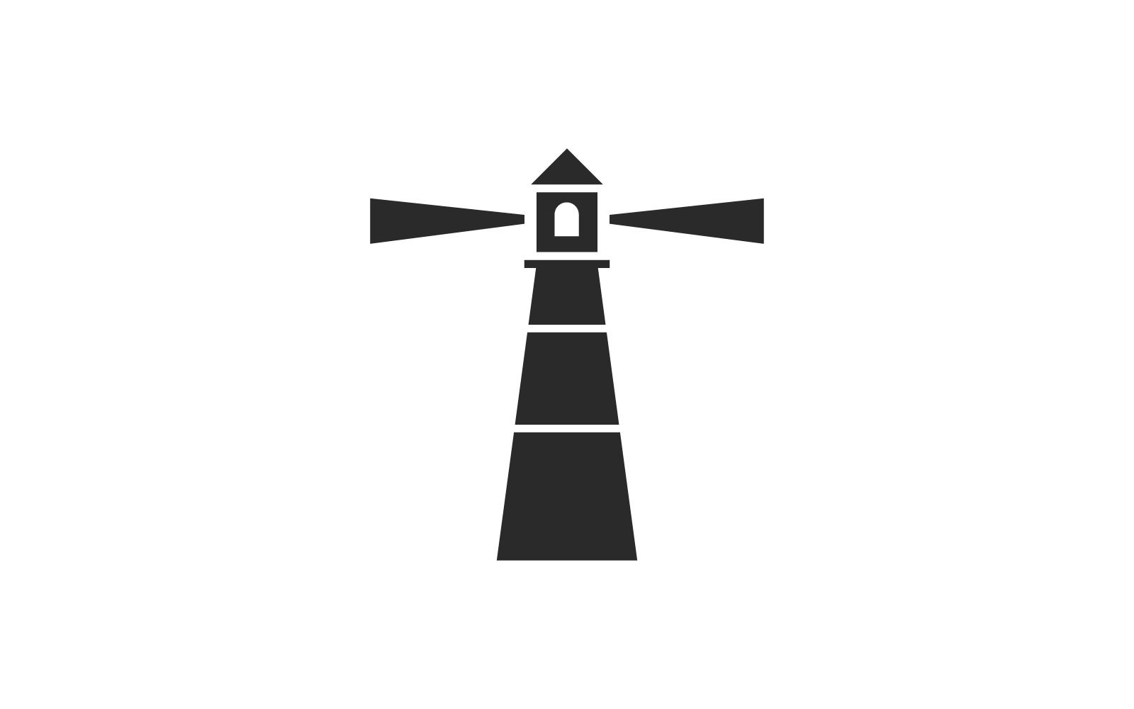 Szablon projektu logo wektora latarni morskiej