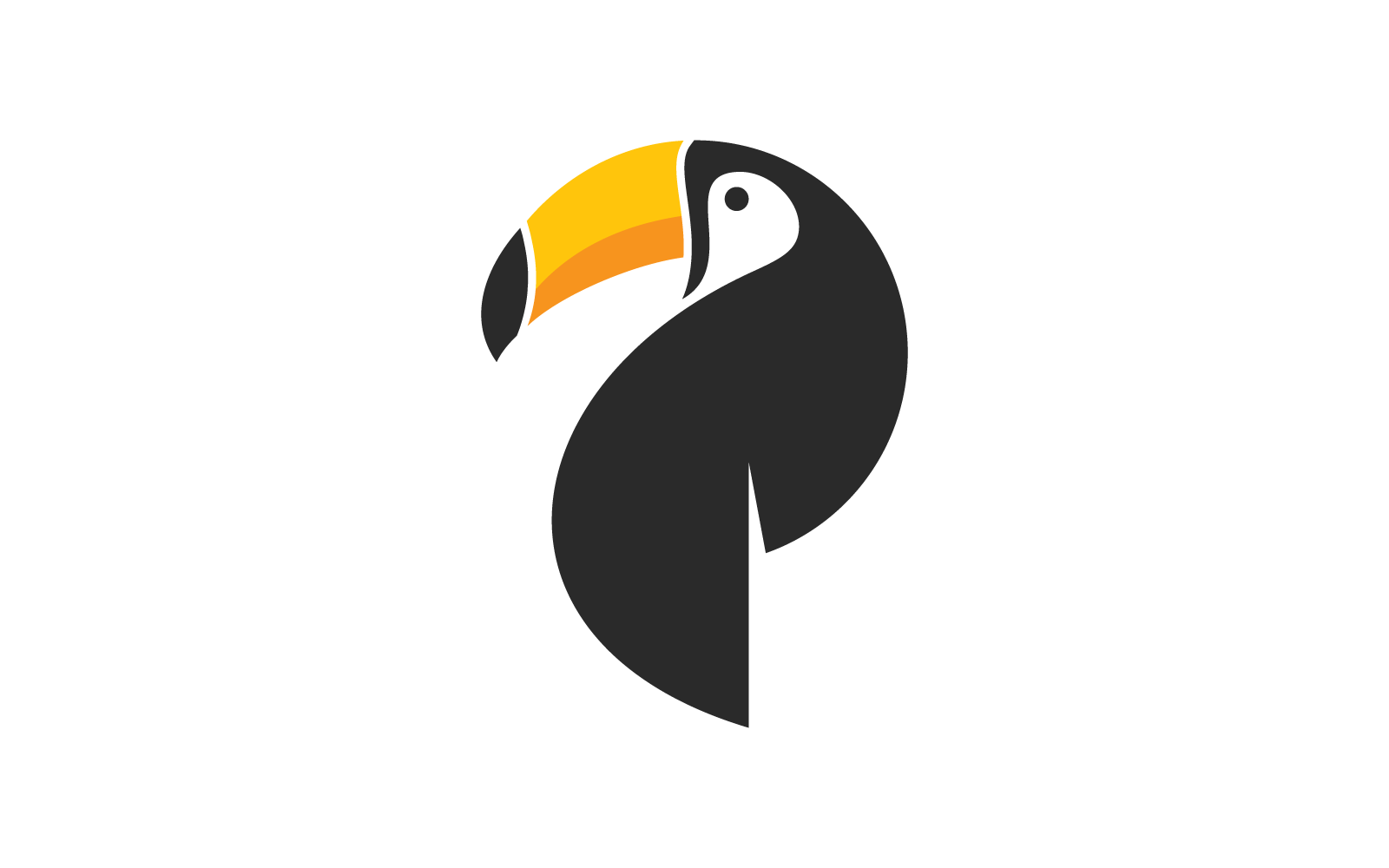 Toucan logo design illustration vector template