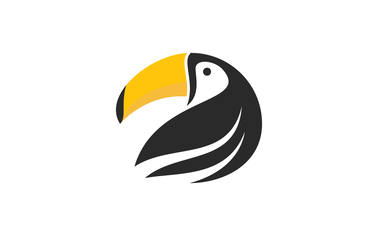 Toucan logo illustration vector design template
