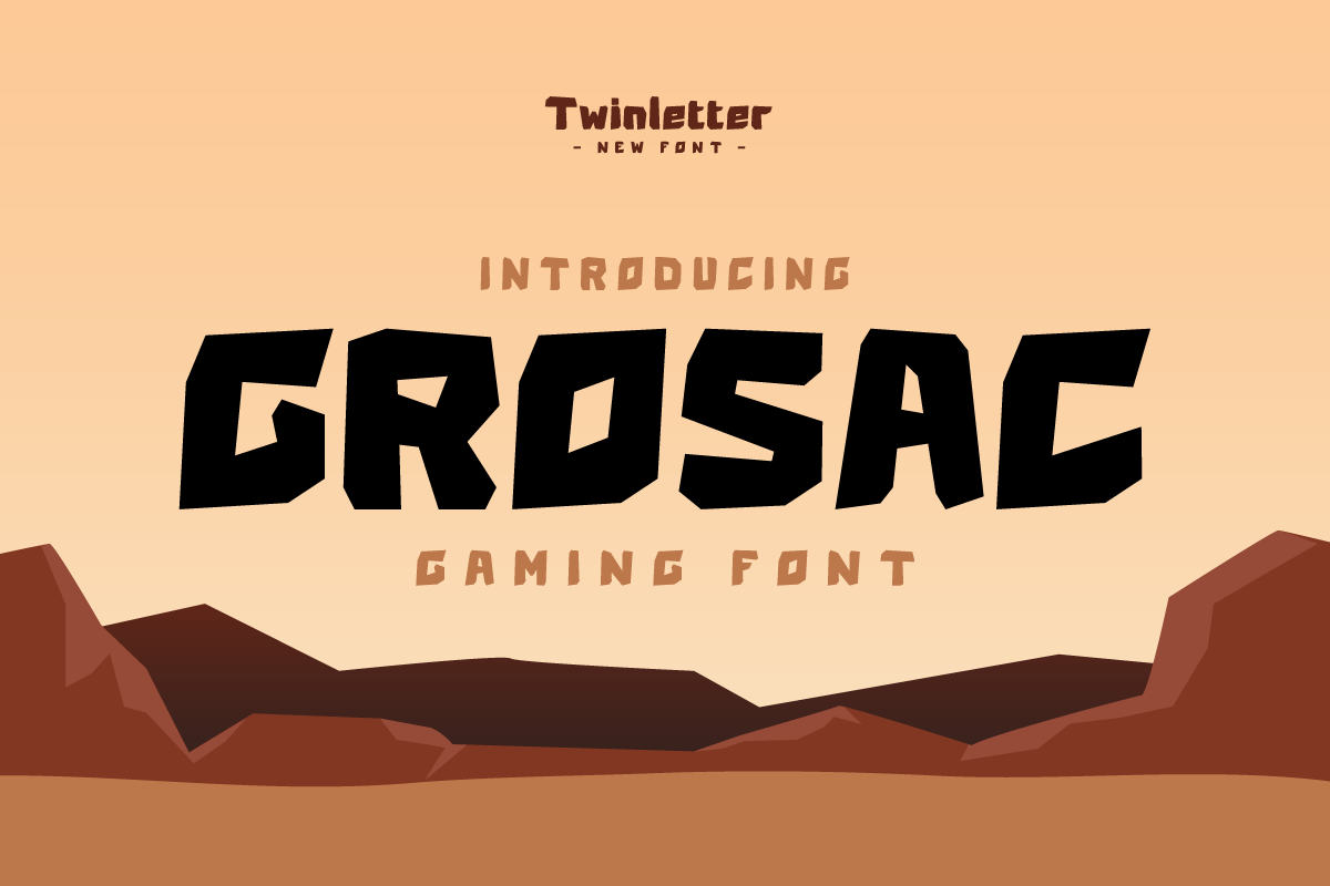 Grosac - Game Display Font