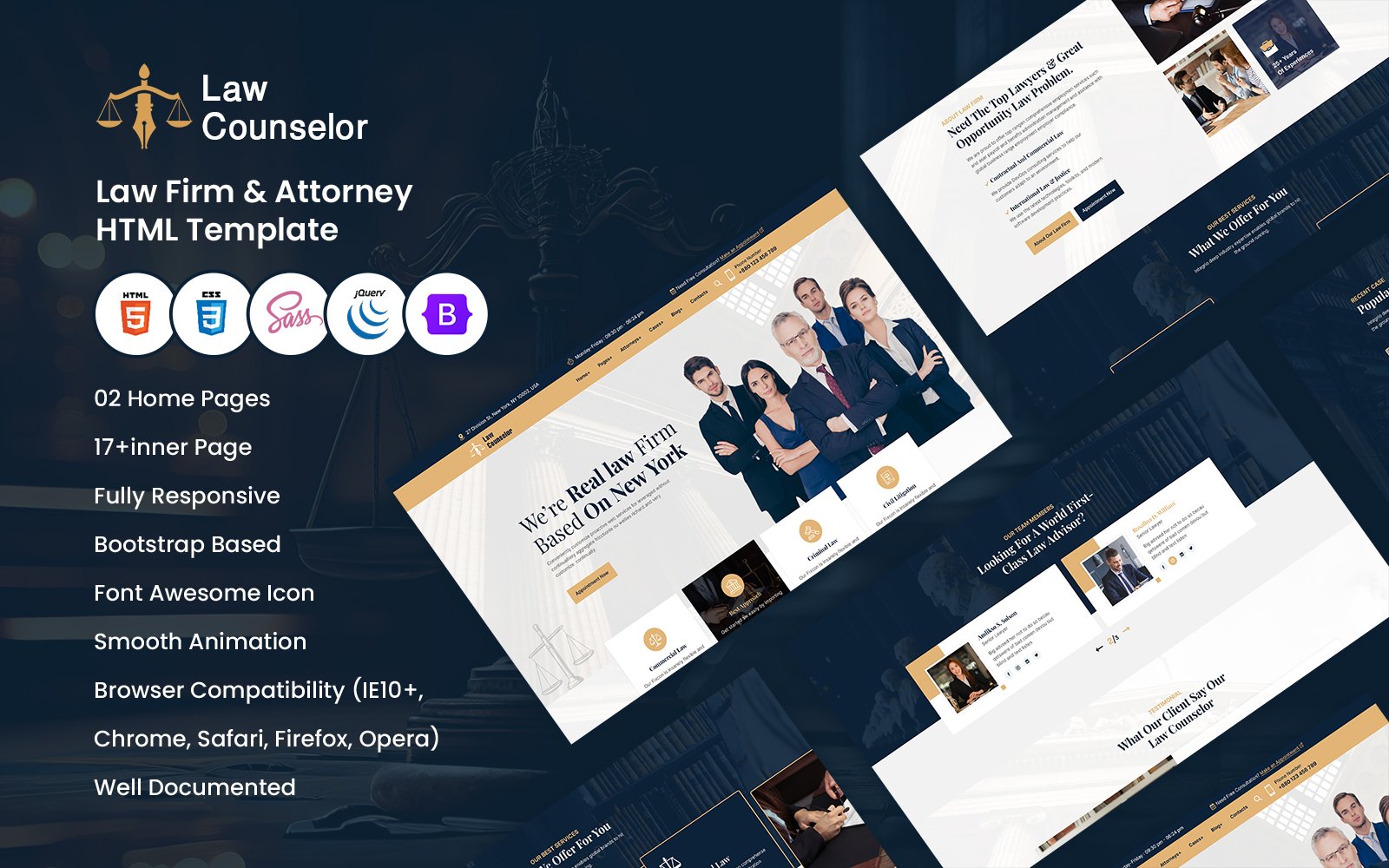 Template #398127 Agency Attorney Webdesign Template - Logo template Preview