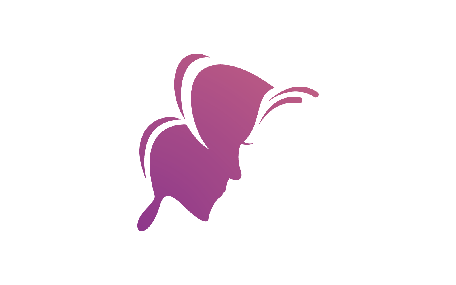 Beauty face Woman logo vector template
