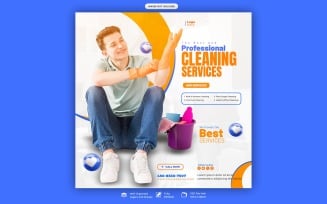 Cleaning Service Social Media Template