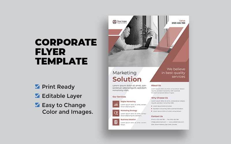 Corporate Business Promotional Flyer Template Corporate Identity