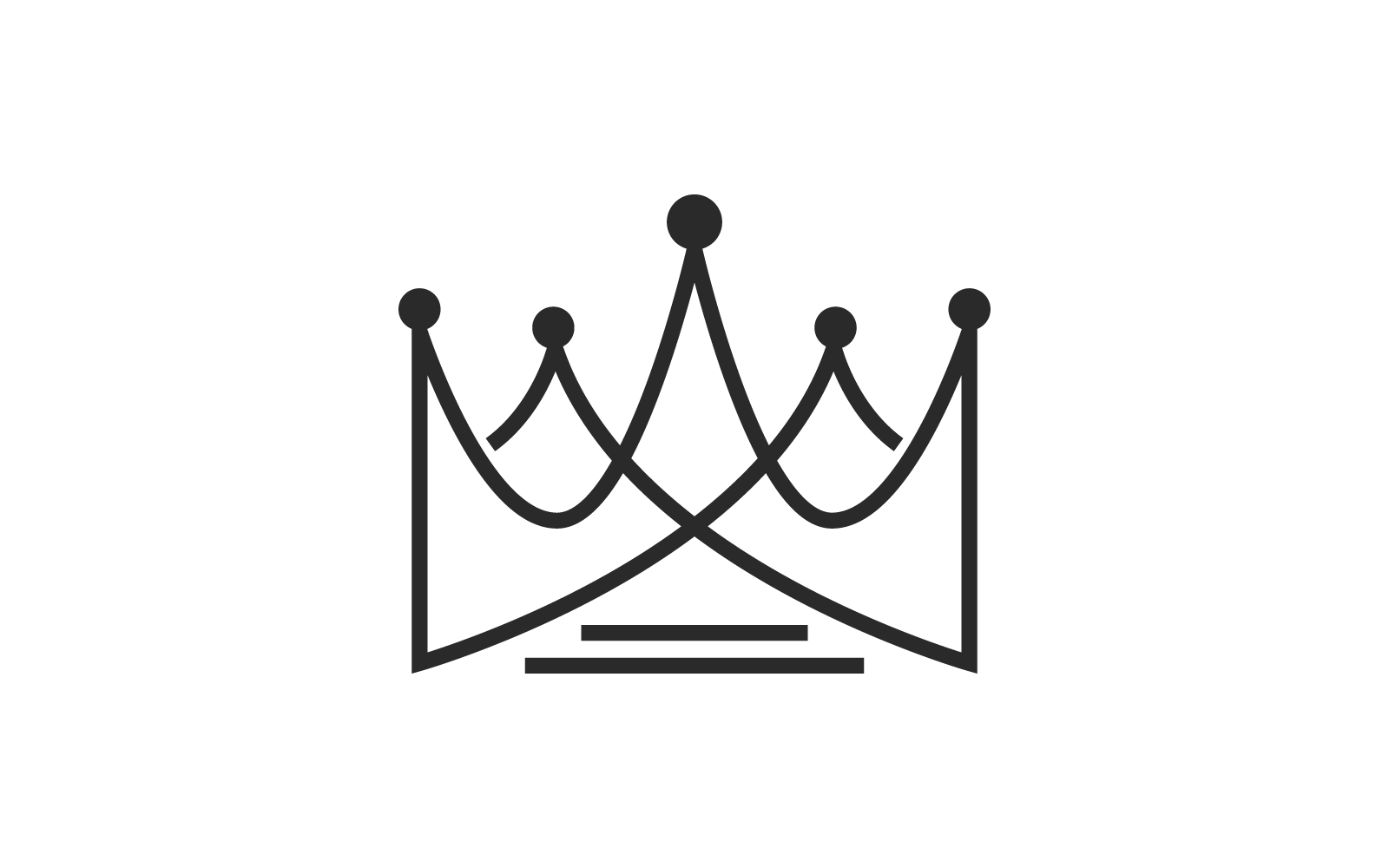 Crown design illustration logo template vector