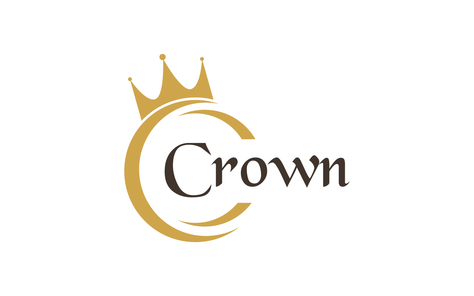 Crown illustration logo icon vector design