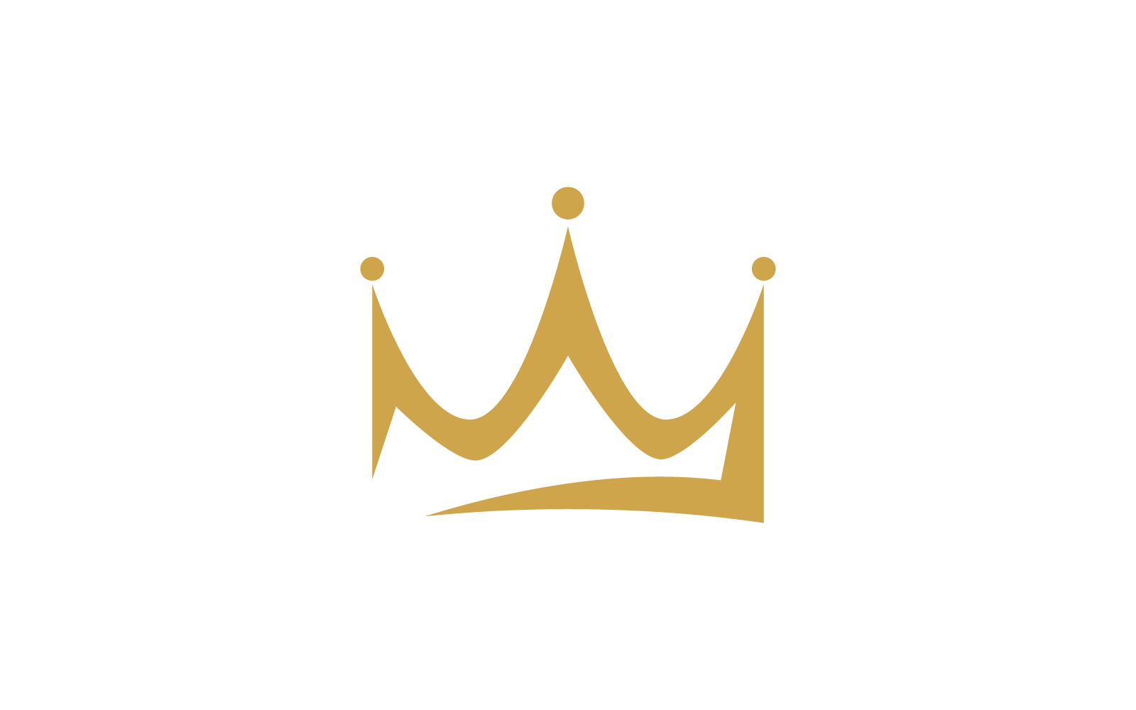 Crown illustration logo template design