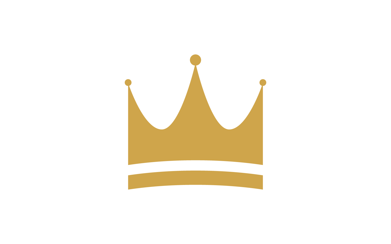 Crown logo template vector flat design illustration
