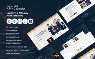 Law Counselor - Lawyers And Attorney HTML5 Template.
