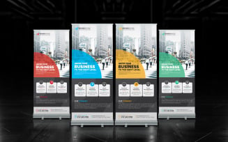 Roll Up Banner, Professional Corporate Roll Up Banner, Unique Business Roll Up Banner Standee Design