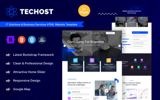 Techost - IT Solutions & Business Services HTML Website Template