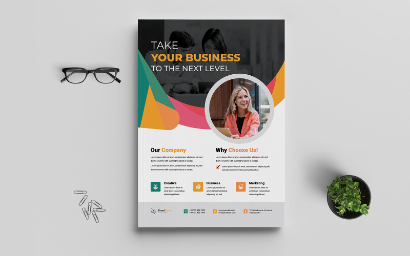 The Best Marketing Agency Flyer Template Corporate Identity
