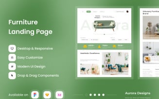 Aurora Designs - Furniture Landing Page V1