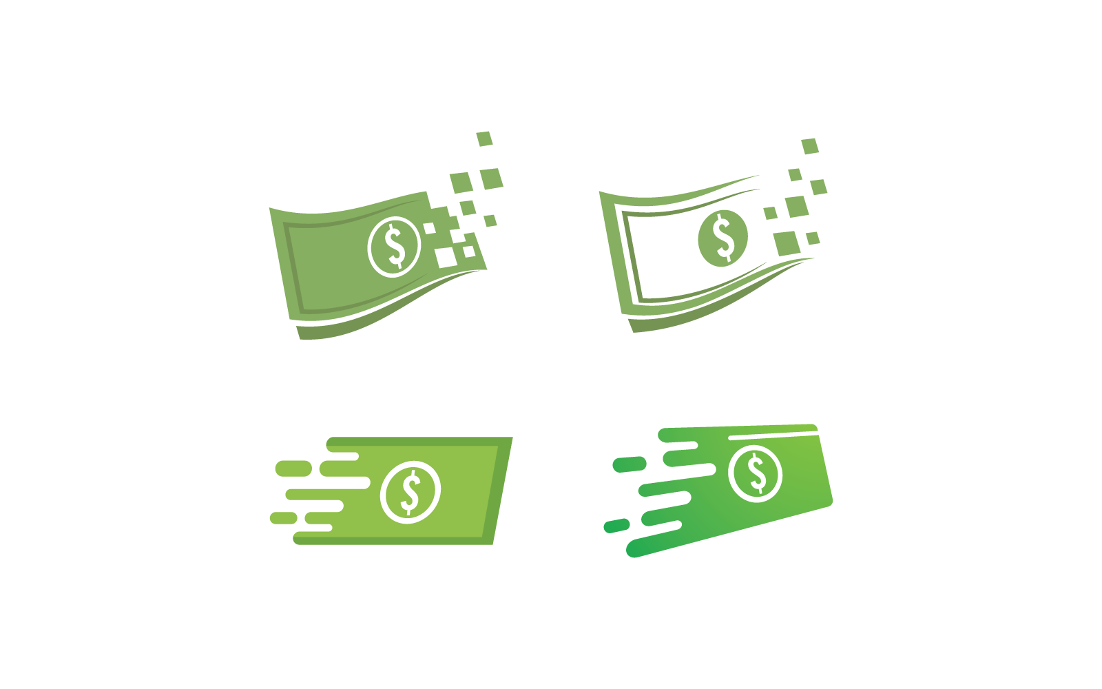 Plantilla de ilustración de diseño de vector de logotipo de dinero digital