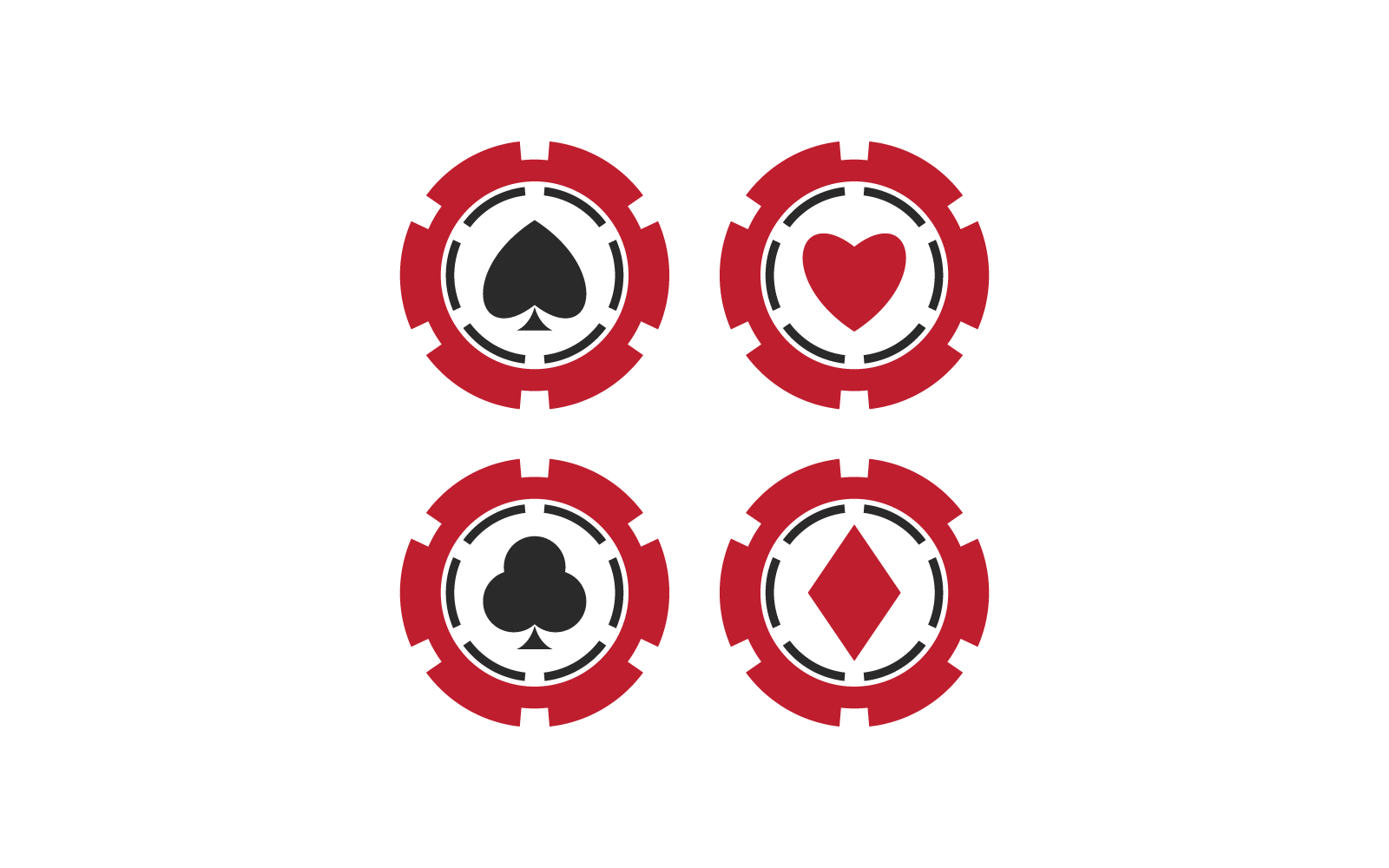Playing card icon vector illustration template