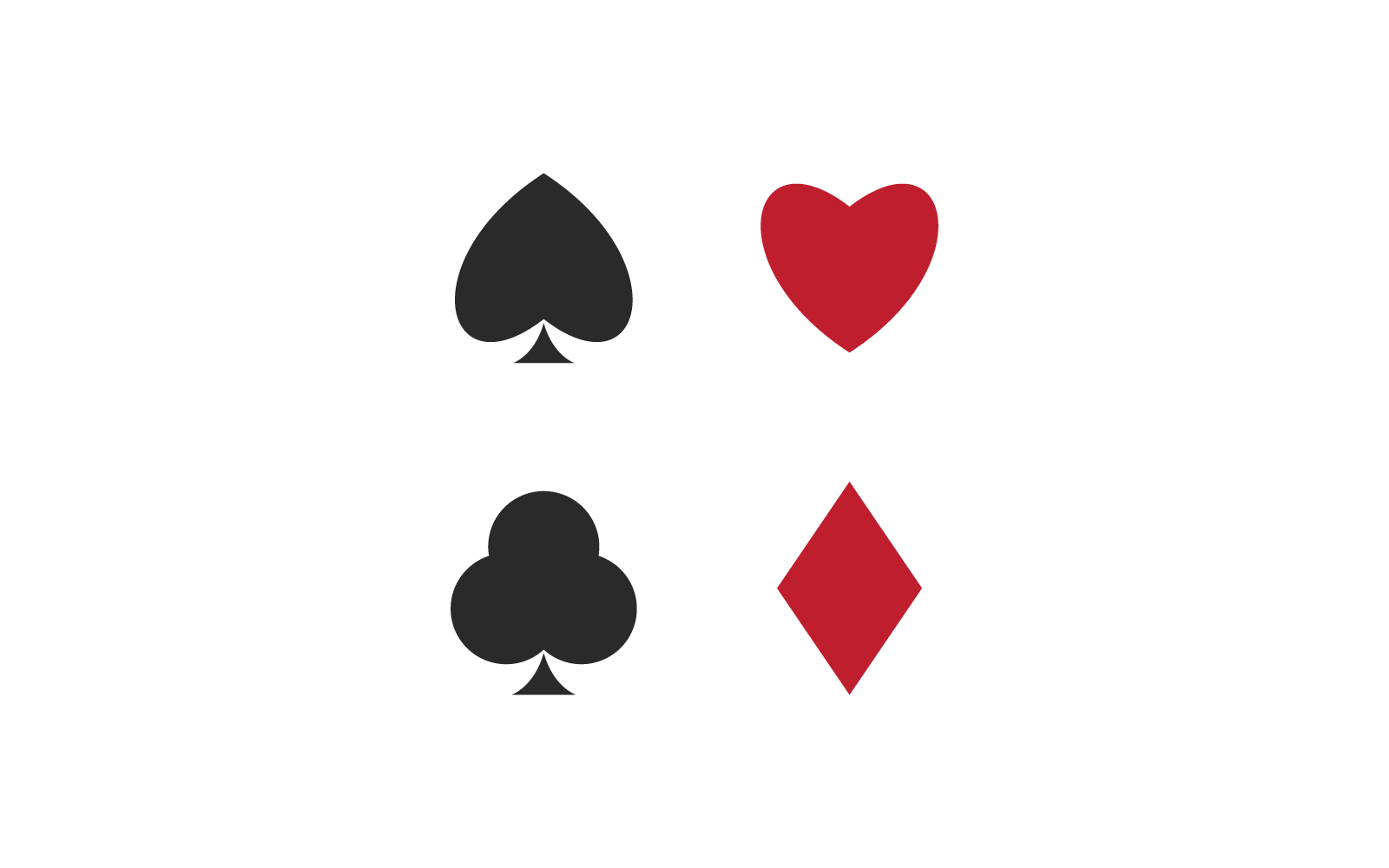 Playing card illustration design template Logo Template