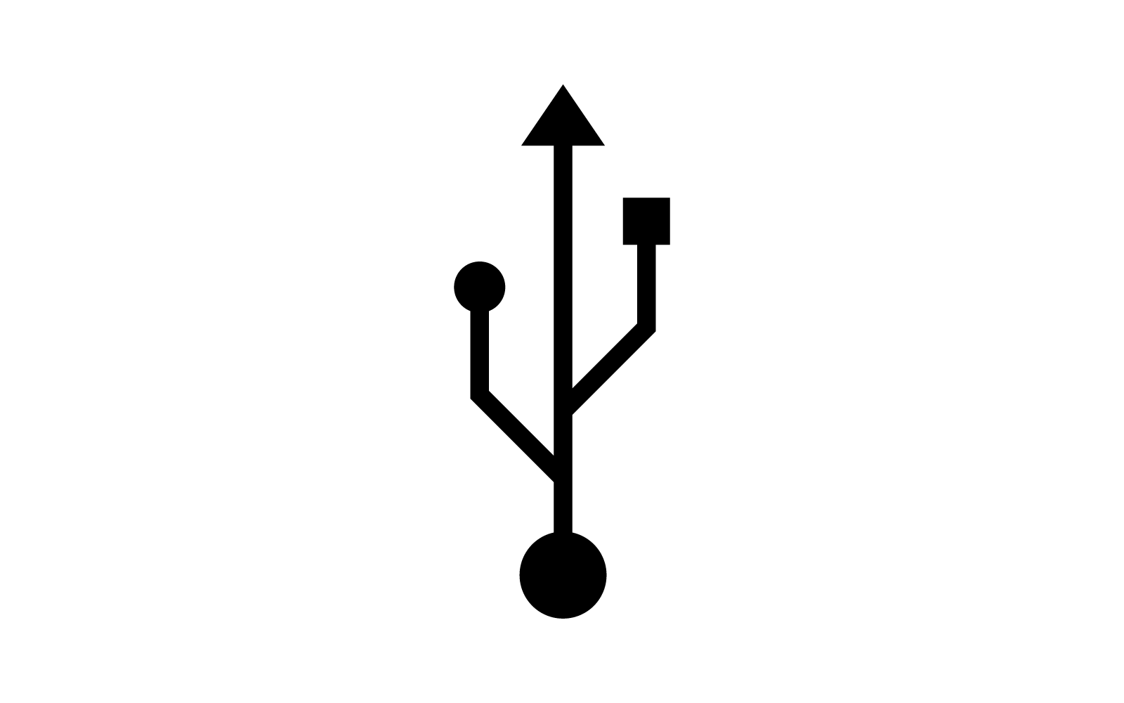 USB data transfer,cable icon logo template flat design Logo Template
