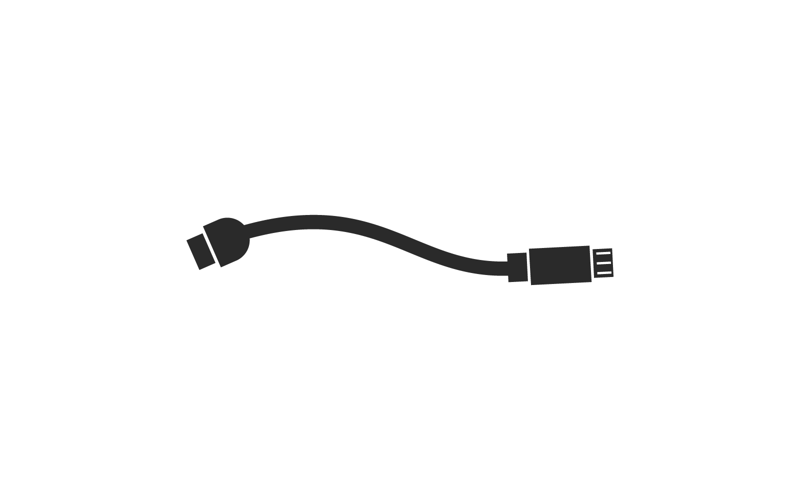 USB data transfer,cable icon logo vector flat design Logo Template
