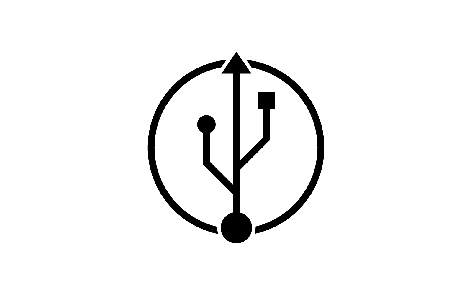 USB data transfer,cable logo vector template flat design