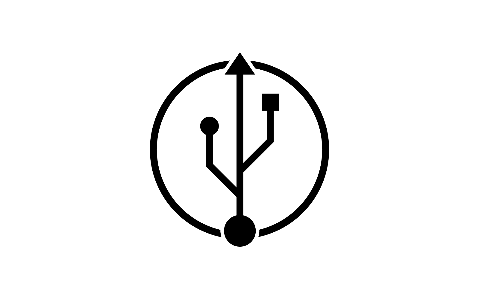 USB data transfer,cable logo vector template flat design Logo Template