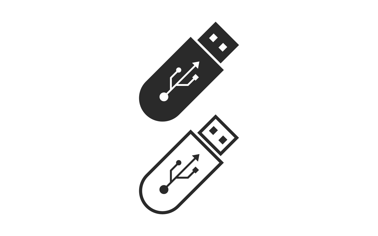 USB veri aktarımı, kablo logo vektör tasarımı