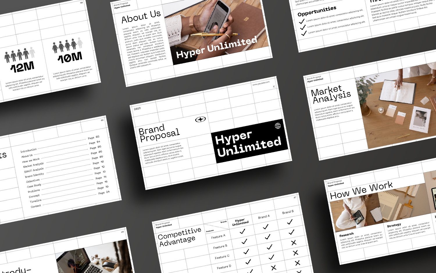 Hyper Unlimited - Canva Business Proposal Presentation Template