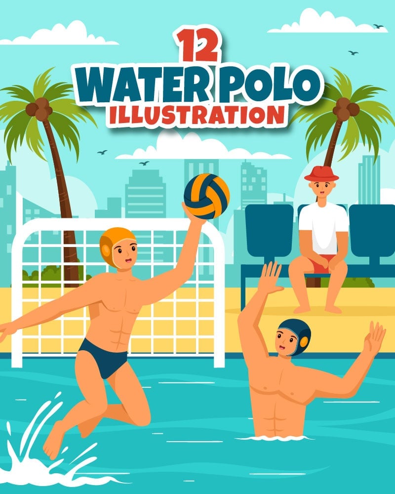 Kit Graphique #398356 Water Polo Divers Modles Web - Logo template Preview
