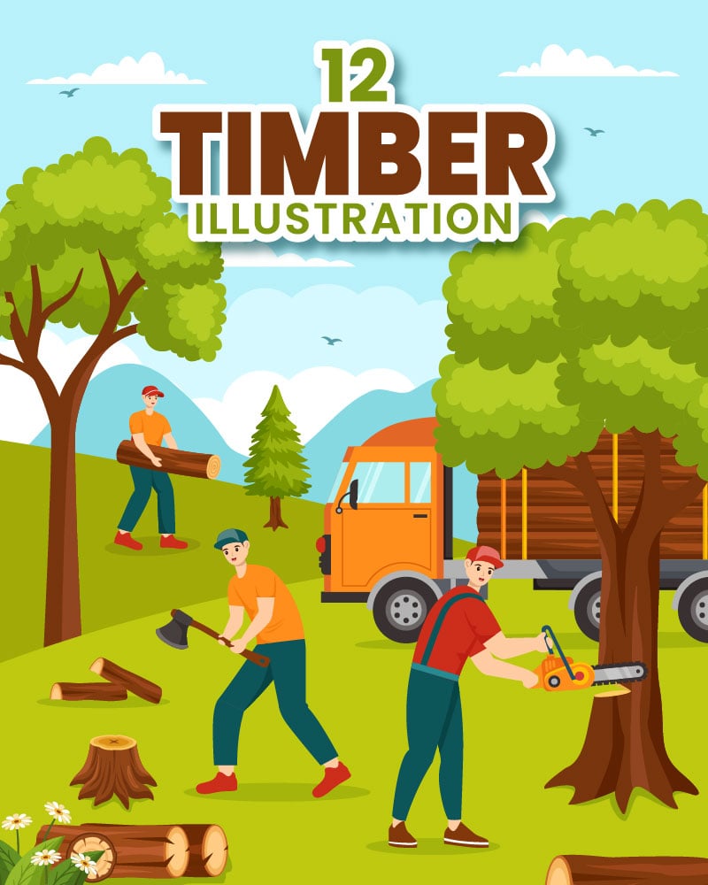 Template #398397 Wood Cutting Webdesign Template - Logo template Preview