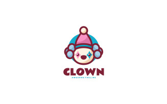 Clown Mascot Cartoon Logo 2