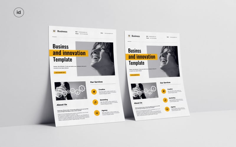 Corporate Business Flyer Layout Corporate Identity