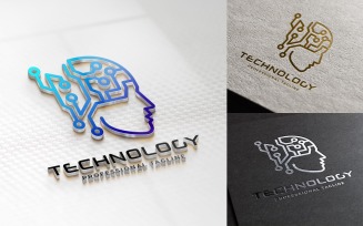 Creative Modern Technology Logo Design Template