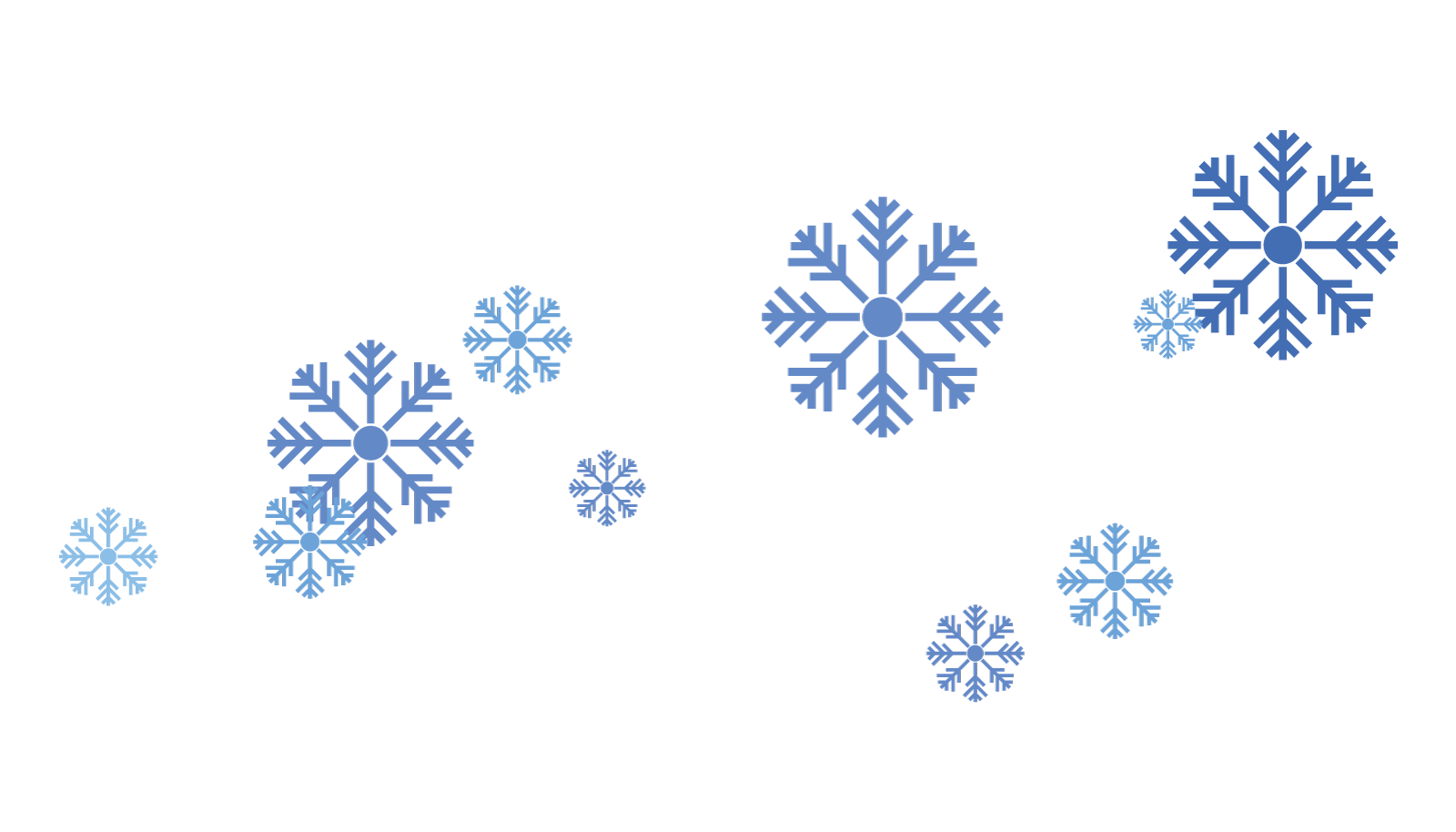 Modèle de conception plate d&amp;#39;icône de chute de neige de fond de flocons de neige