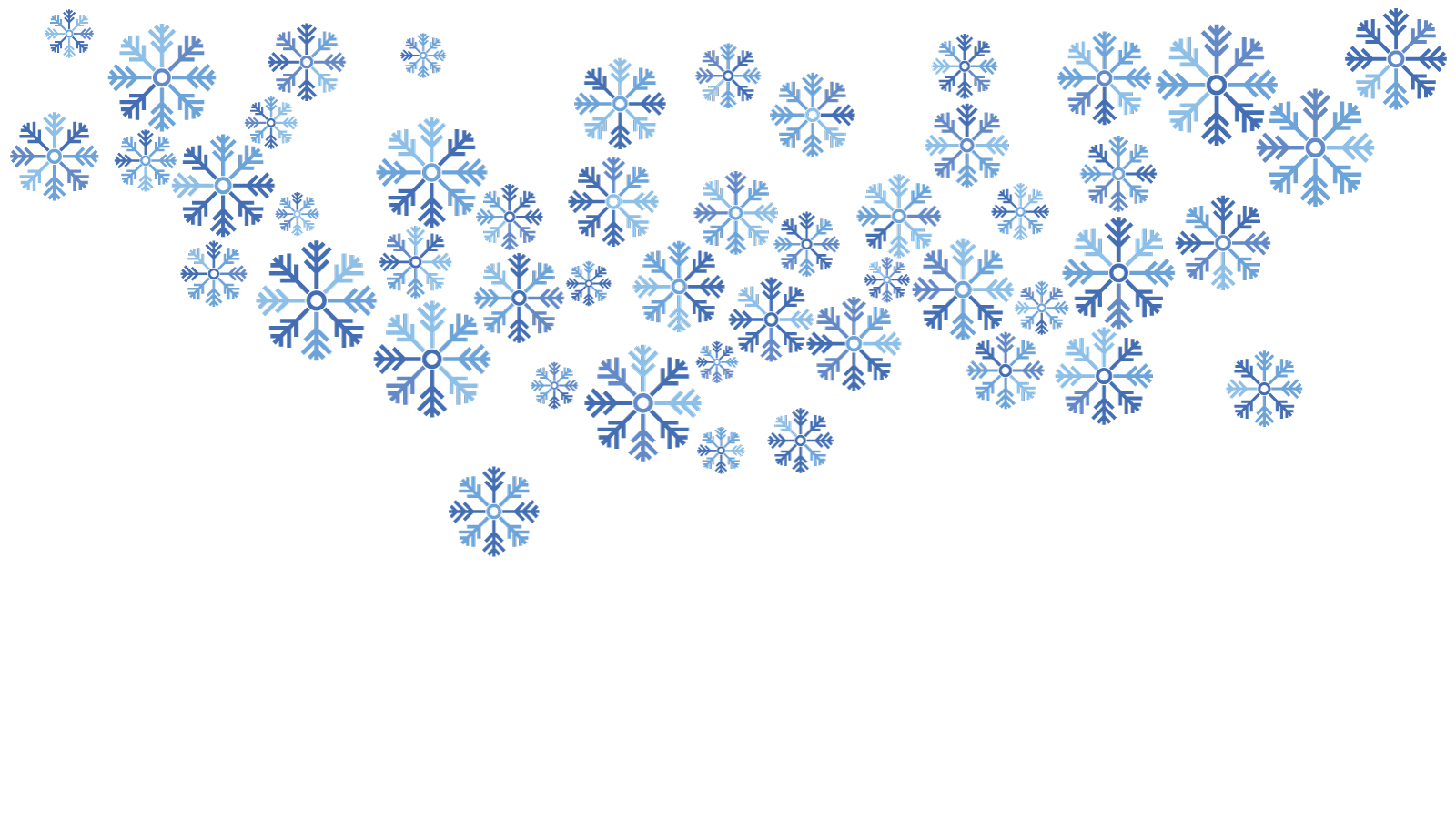 Plantilla de icono de vector de nevadas de fondo de copos de nieve