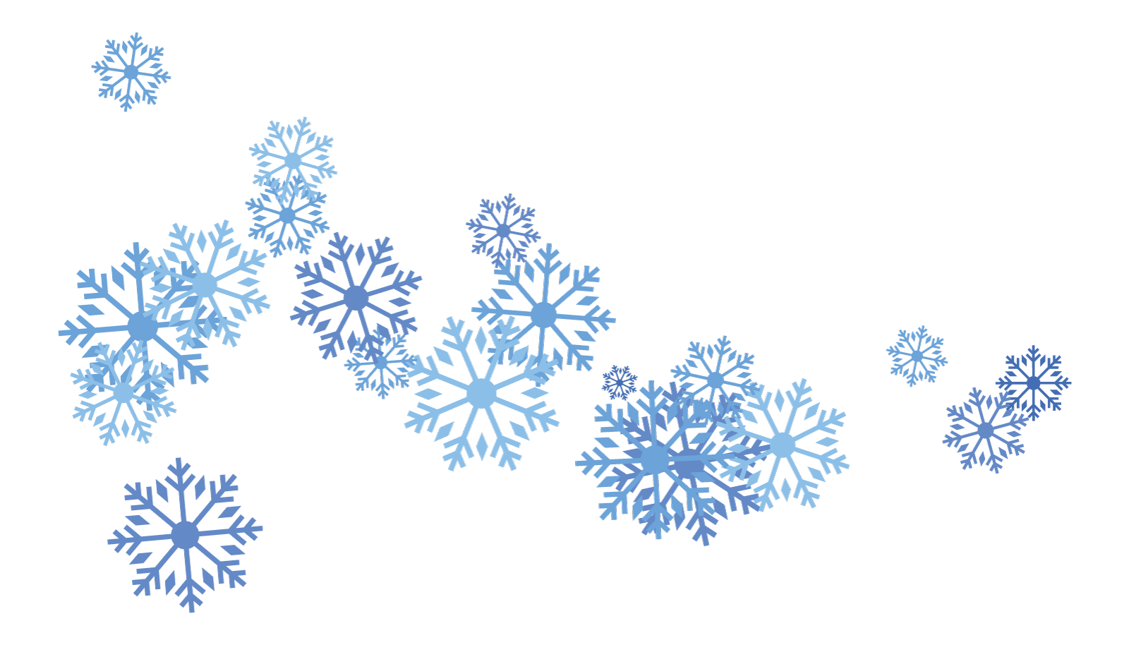 Snowflakes background illustration snowfall vector template Logo Template