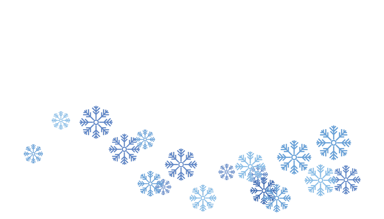 Snowflakes background snowfall icon vector flat design