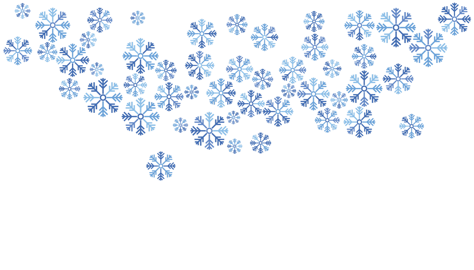 Snowflakes background snowfall vector icon template
