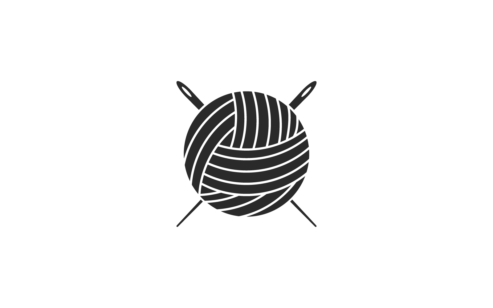 Yarn ball illustration vector icon template