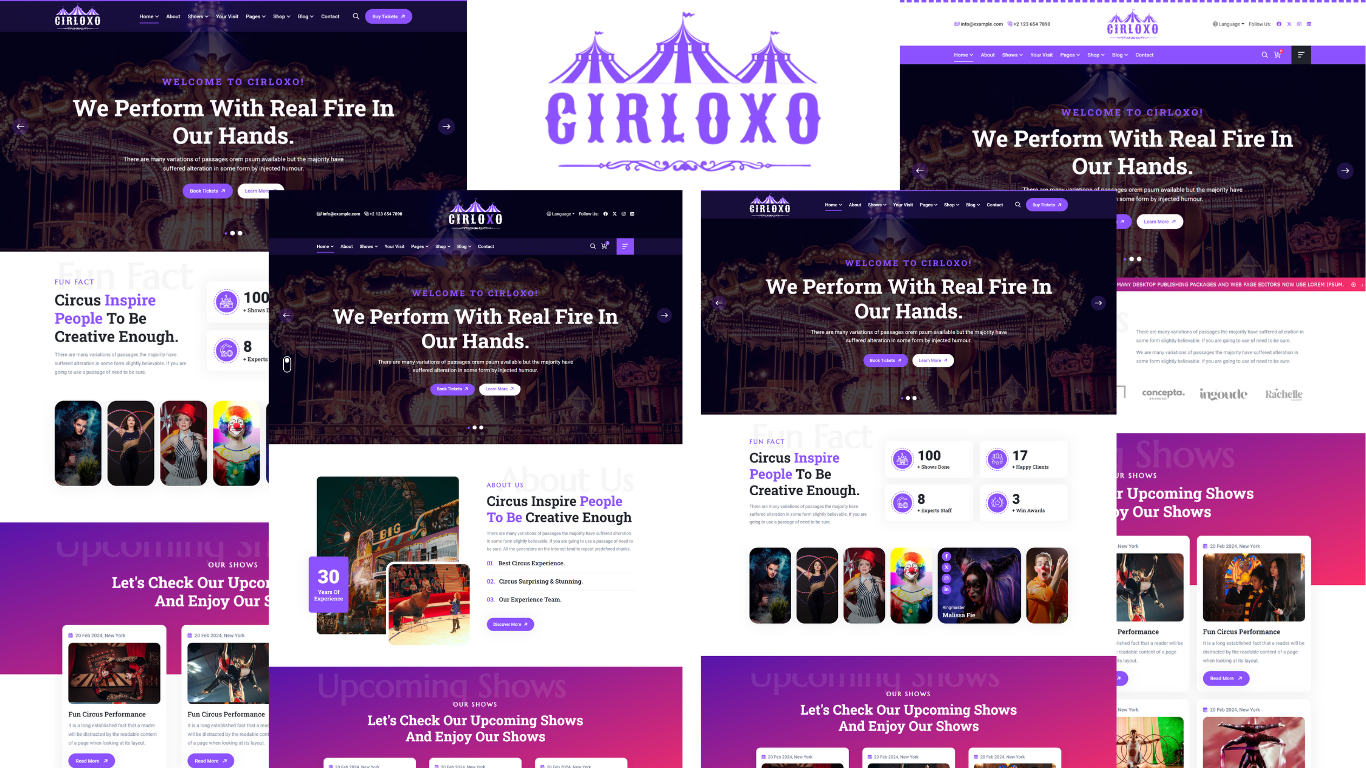 Circuso - Circus HTML5 Template