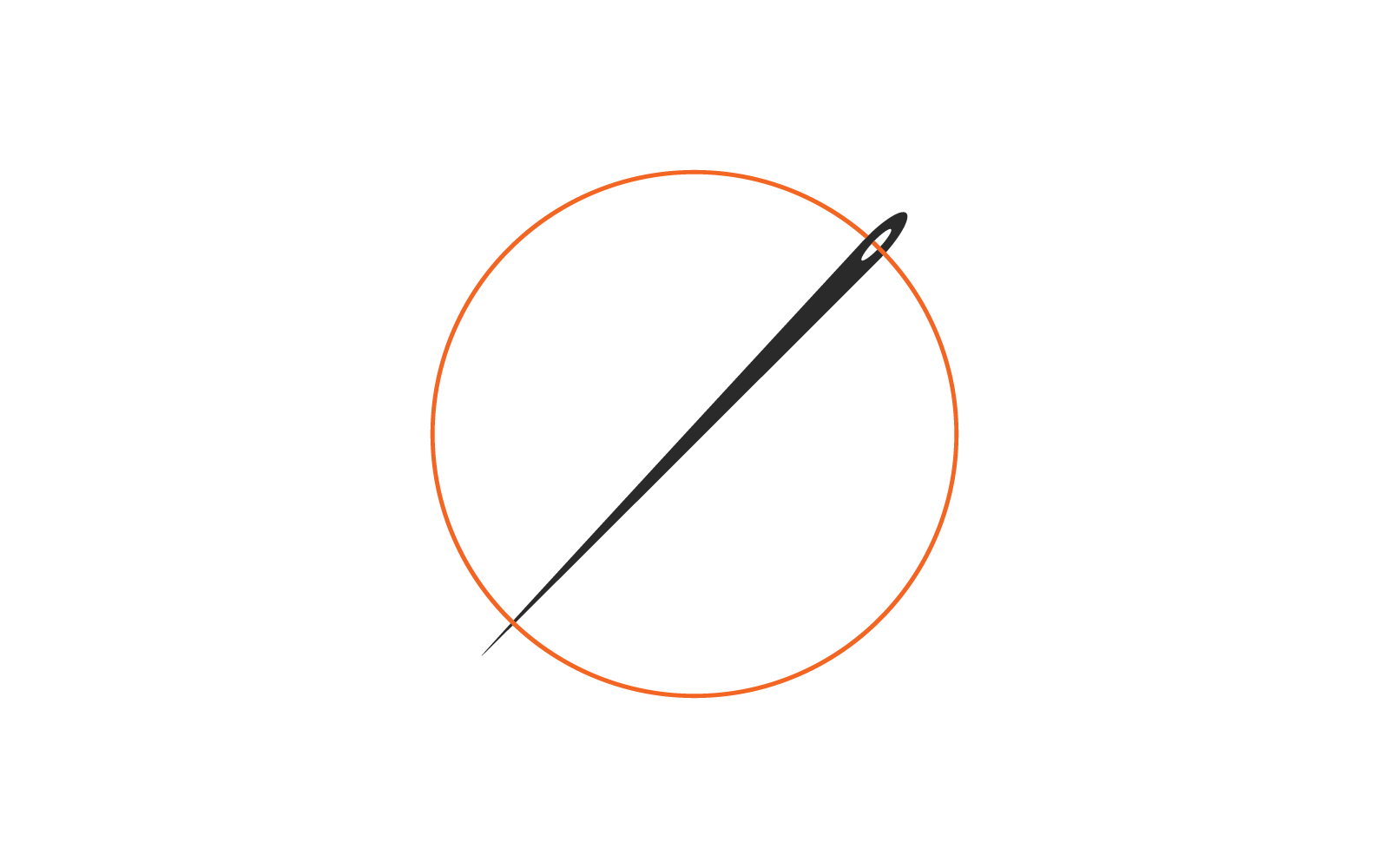 Fil aiguille illustration vecteur design plat