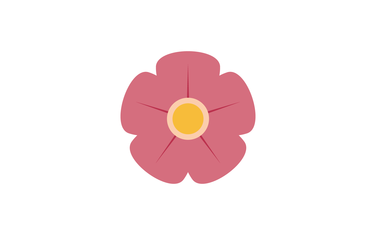 Modèle d'illustration du logo de la fleur de Plumeria