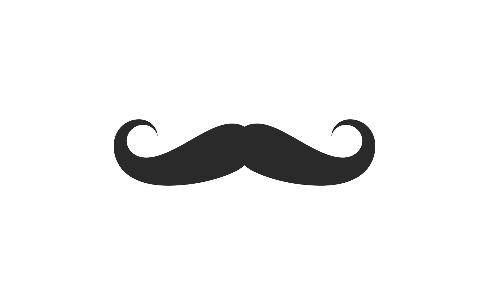 Mustache icon vector ilustration design template Logo Template