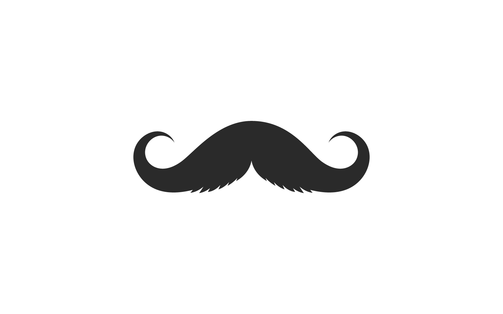 Mustache icon vector ilustration flat design template