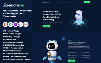 NextG AI - Artificial Intelligence & Technology Startups Template