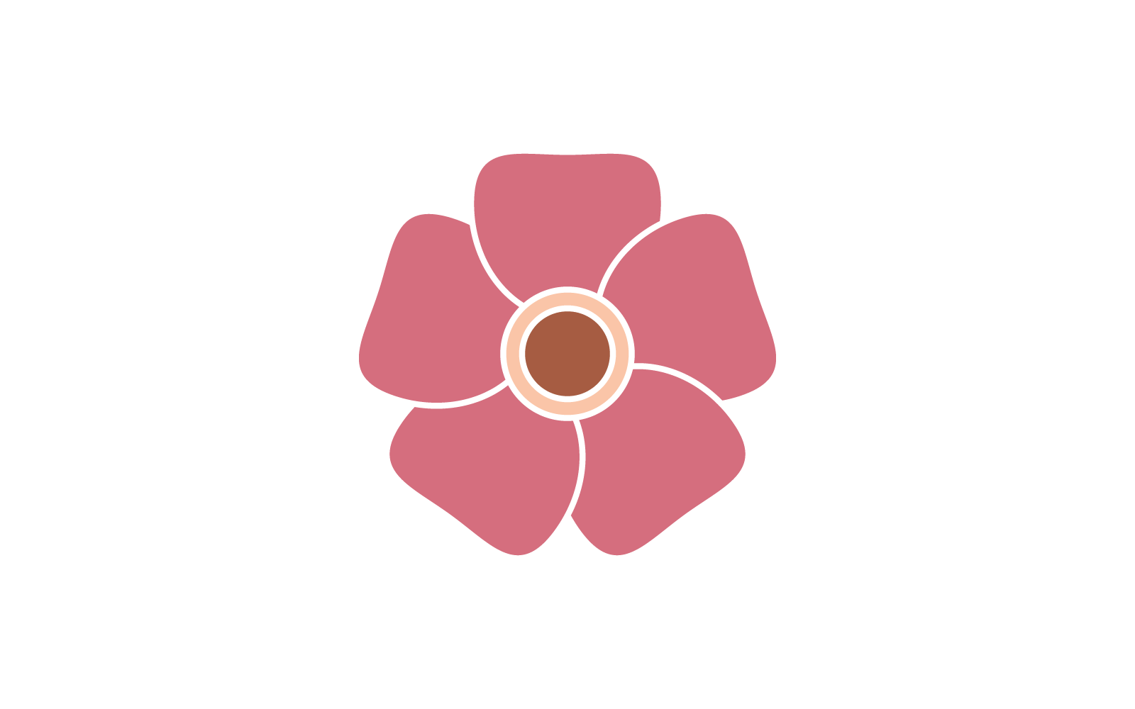 Plumeria flower logo illustration template vector