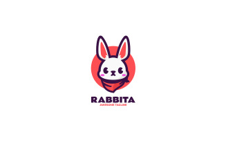 Rabbit Mascot Cartoon Logo 3