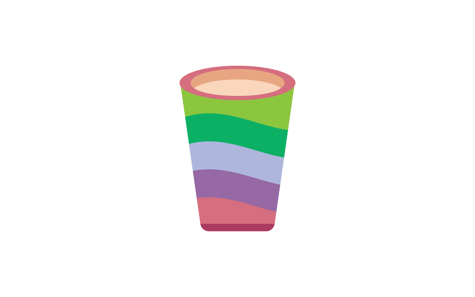 Te eller kaffekopp vektor platt formgivningsmall