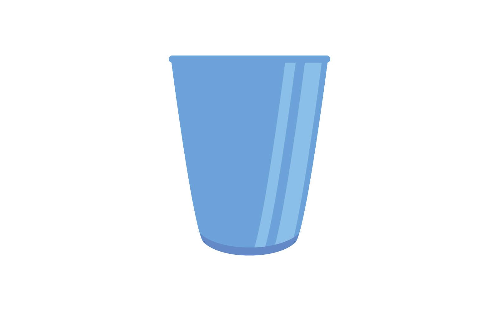 Tea or coffe cup vector illustration flat design Logo Template