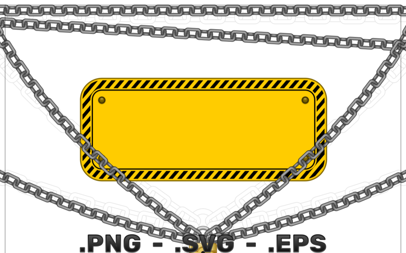 Vector Design Of Chain And Padlock To Decorate Vector Graphic