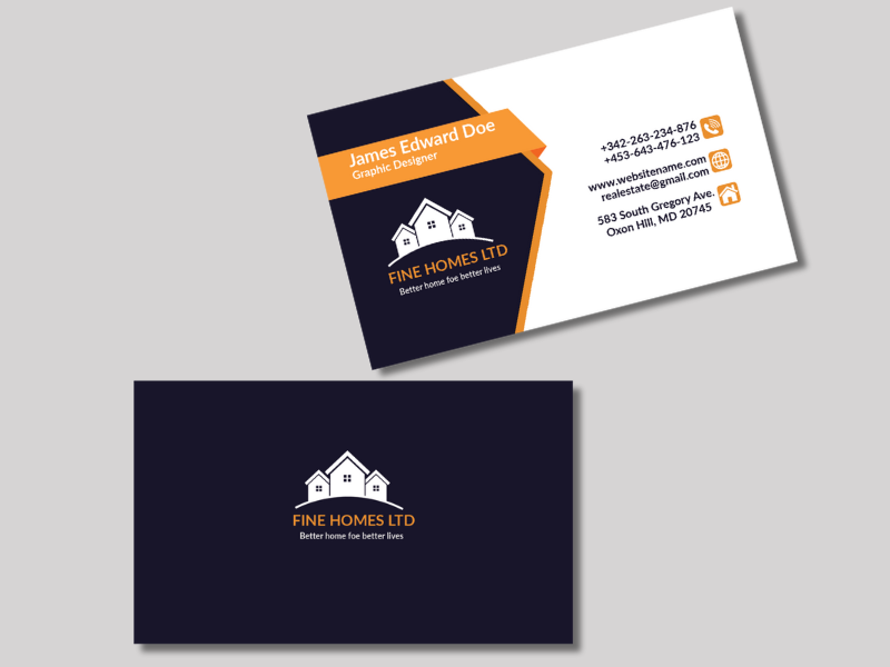 Professional Real Estate Business Card