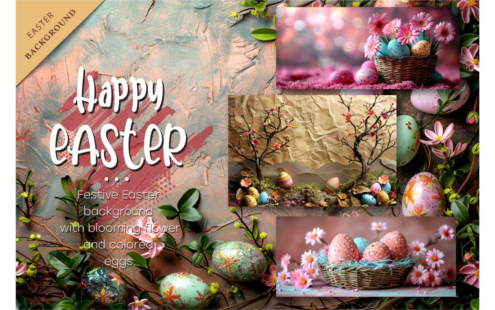 Template #398536 Easter Background Webdesign Template - Logo template Preview